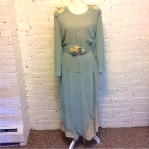 Spencer Alexis crepe car wash hem midi dress size 8 fairycore